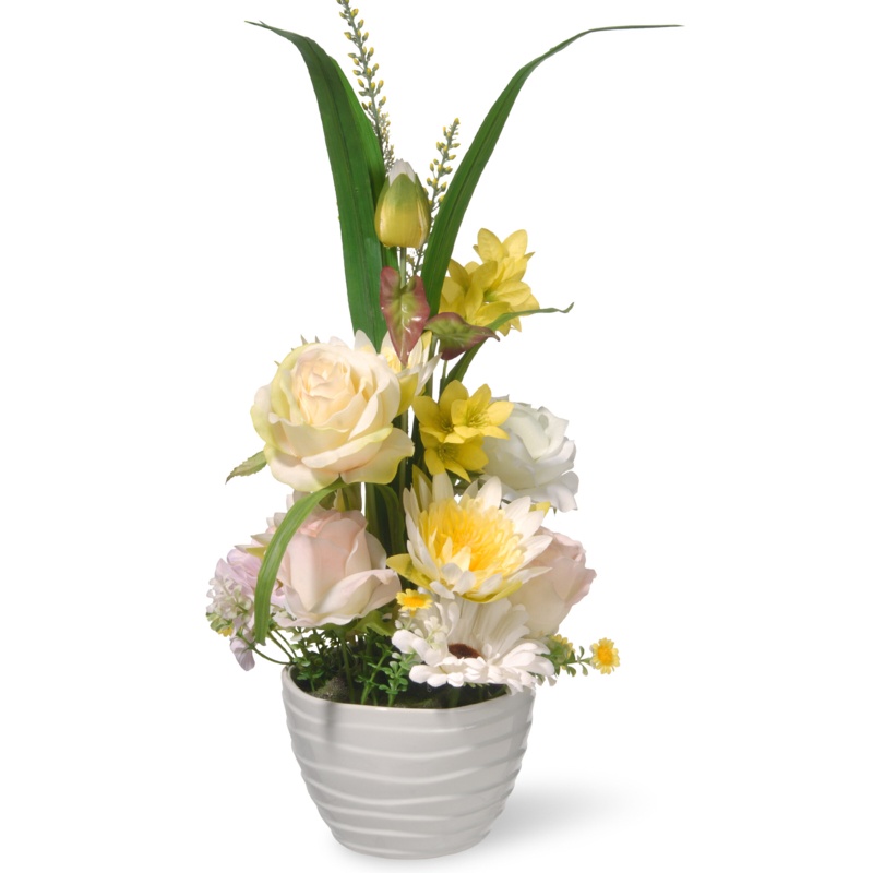 Mixed Floral Arrangement in Pot
