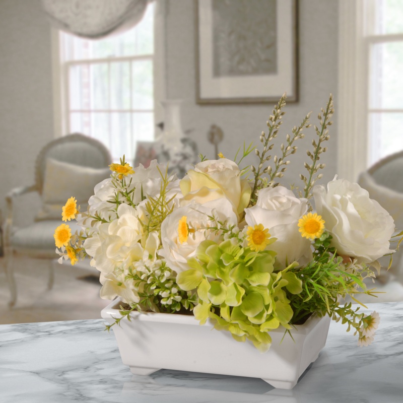 Mixed Floral Arrangement in Pot