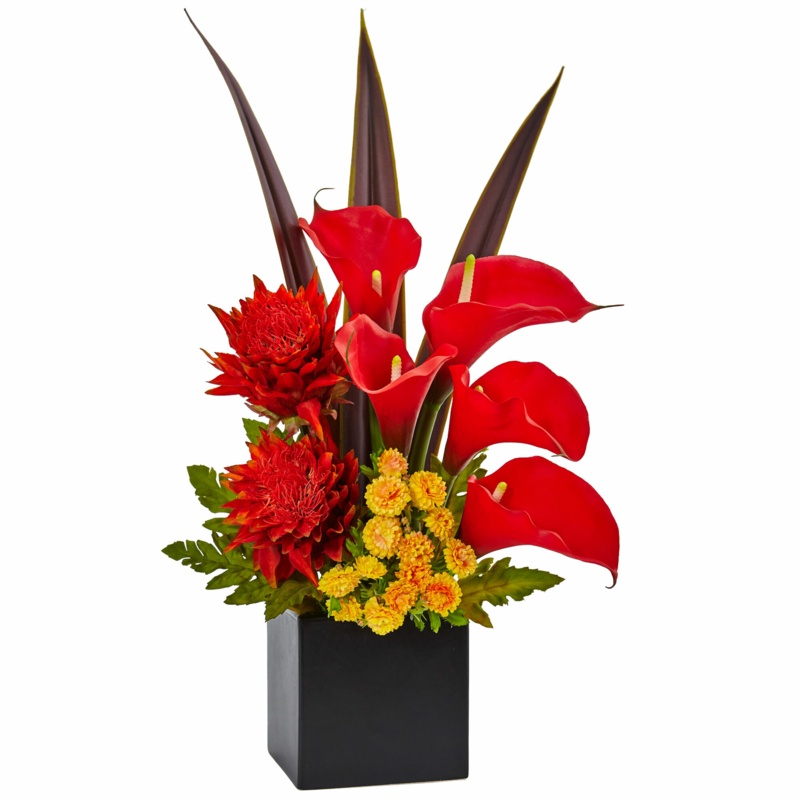 Mixed Floral Arrangement in Vase
