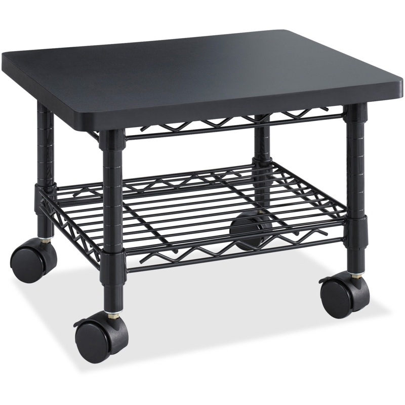 Mobile Printer Cart with Storage Drawer