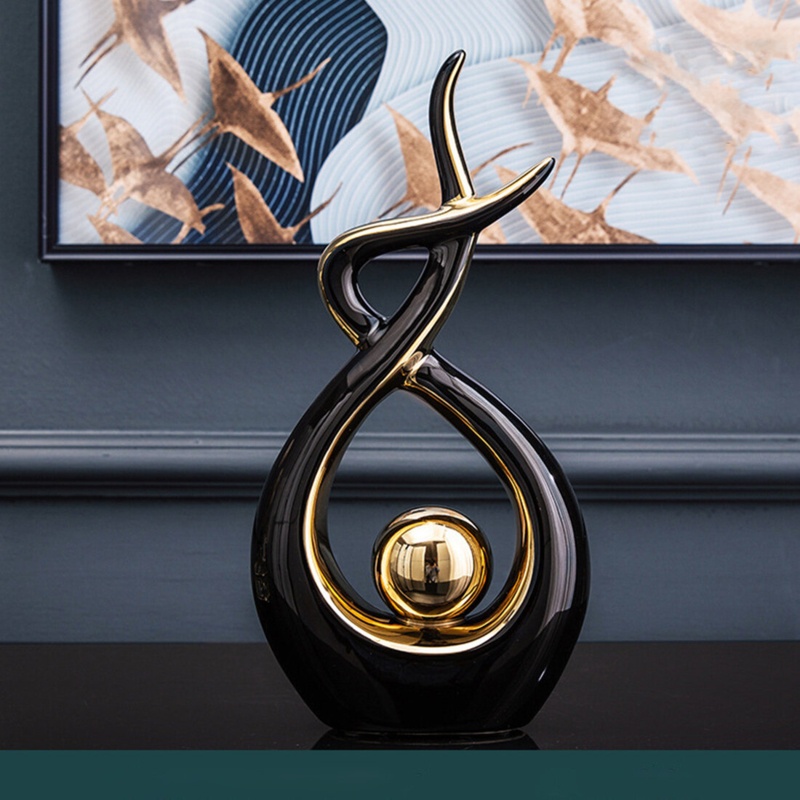 Modern Abstract Art Ceramic Statue Sculpture