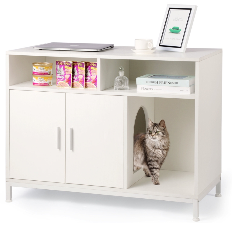 Hidden Litter Box Enclosure Furniture