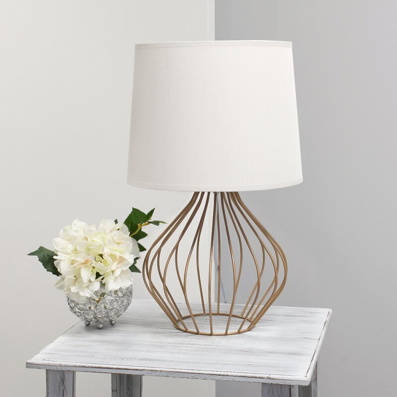 Modern Geometric Open Frame Table Lamp