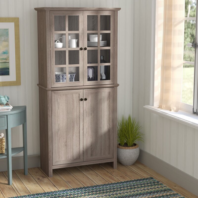 Modern Rustic China Hutch Cabinet