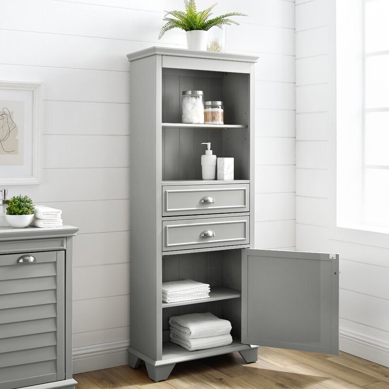 Modern style free standing linen closet