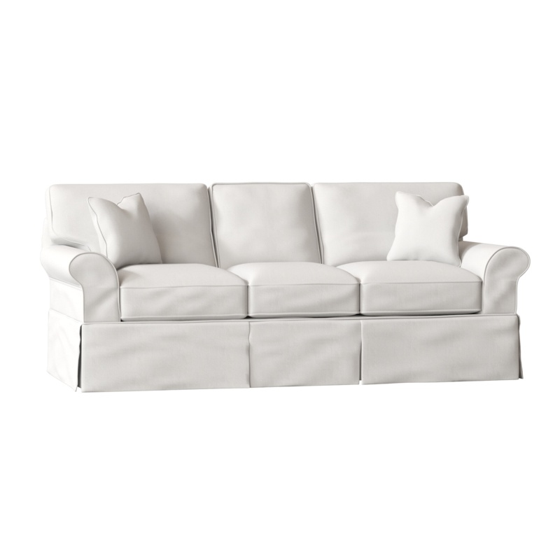 Montague 88" Rolled Arm Slipcovered Sofa