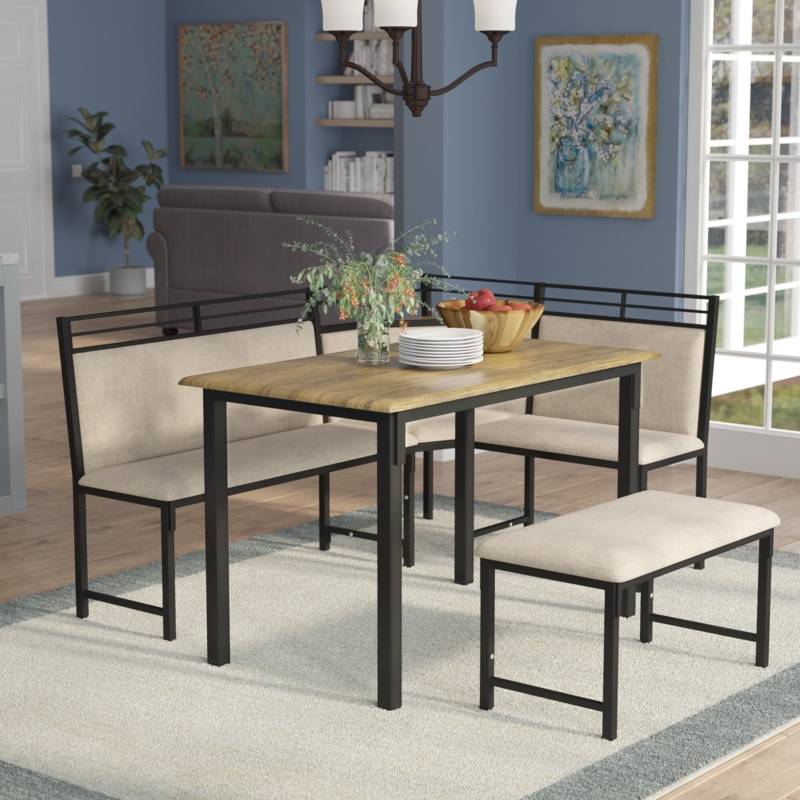 Moonachie 6 - Person Breakfast Nook Dining Set