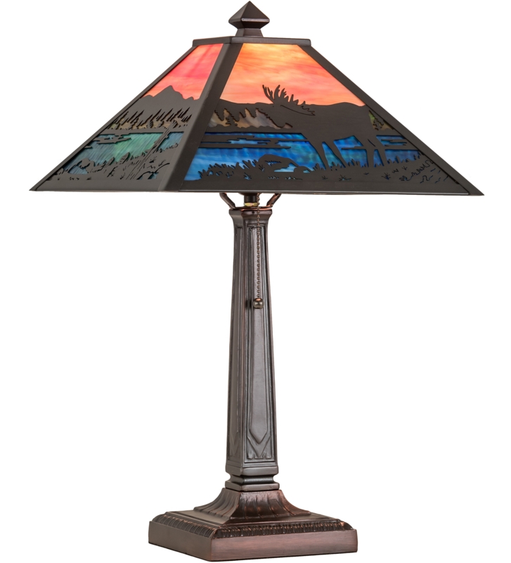 Nature-Inspired Etched Brass Lamp Shade