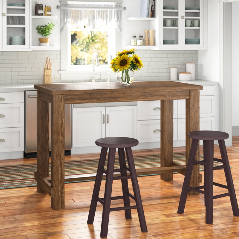 Moran Bar Height 60'' Trestle Dining Table