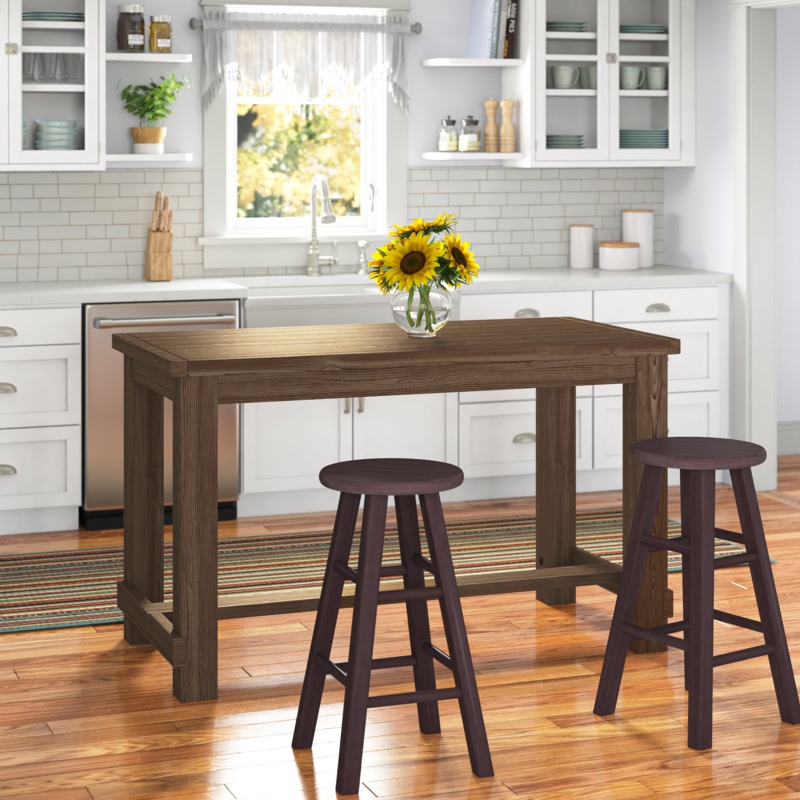 Moran Counter Height 60'' Trestle Dining Table