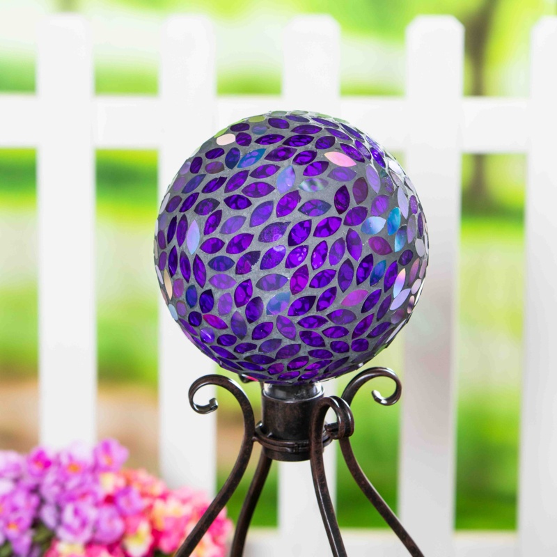 Mosaic Irridescent Gazing Ball