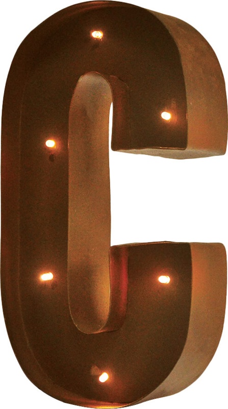 Moscato Rustic Vintage Letter LED Marquee Sign