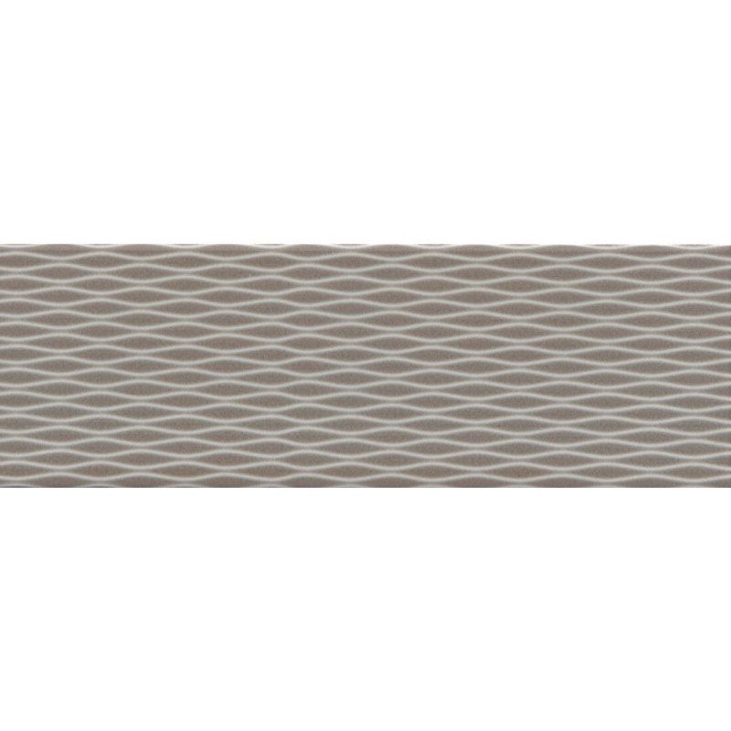 Glazed Ceramic Subway Tile with Lace Overlay