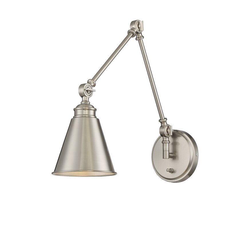Mounted Swing Arm Desk Lamp With Plug in