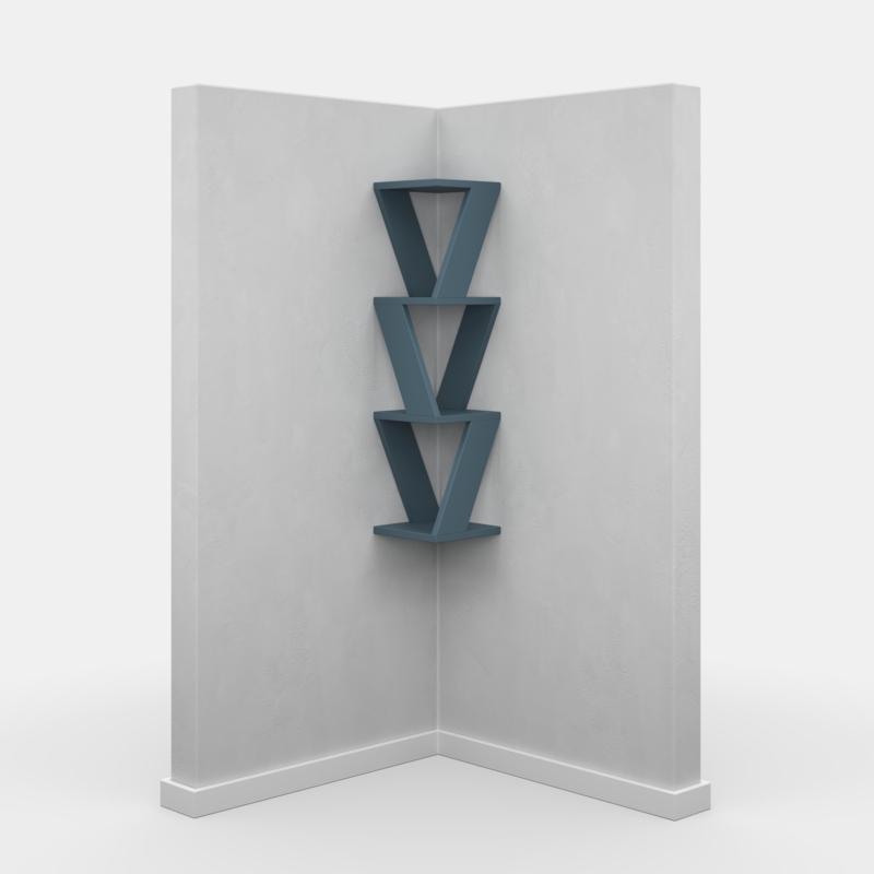 Contemporary Space-Saving Shelf Display