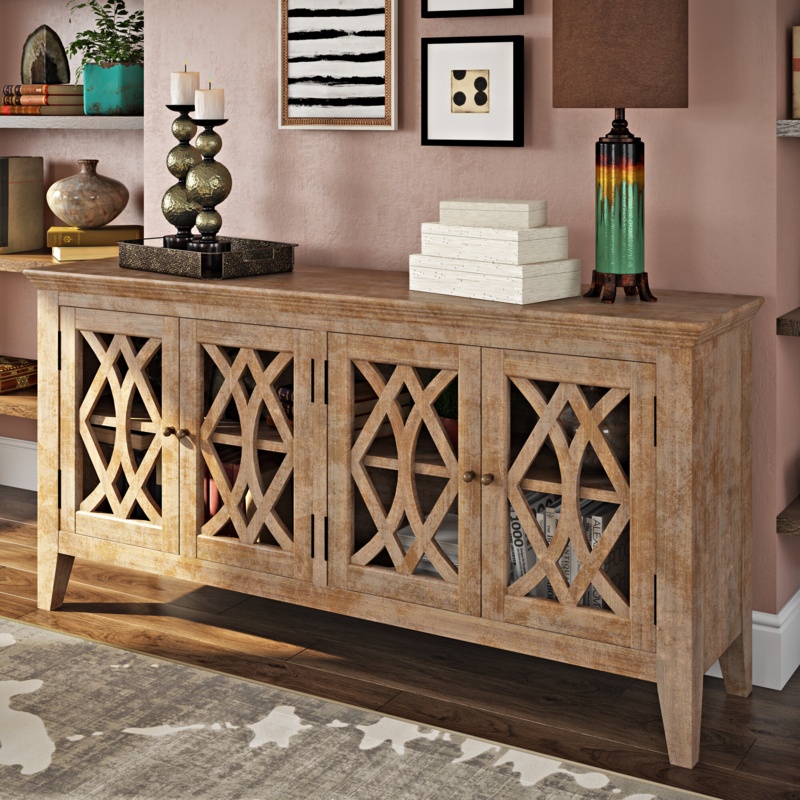 Myles 80'' Wide Mango Solid Wood Sideboard