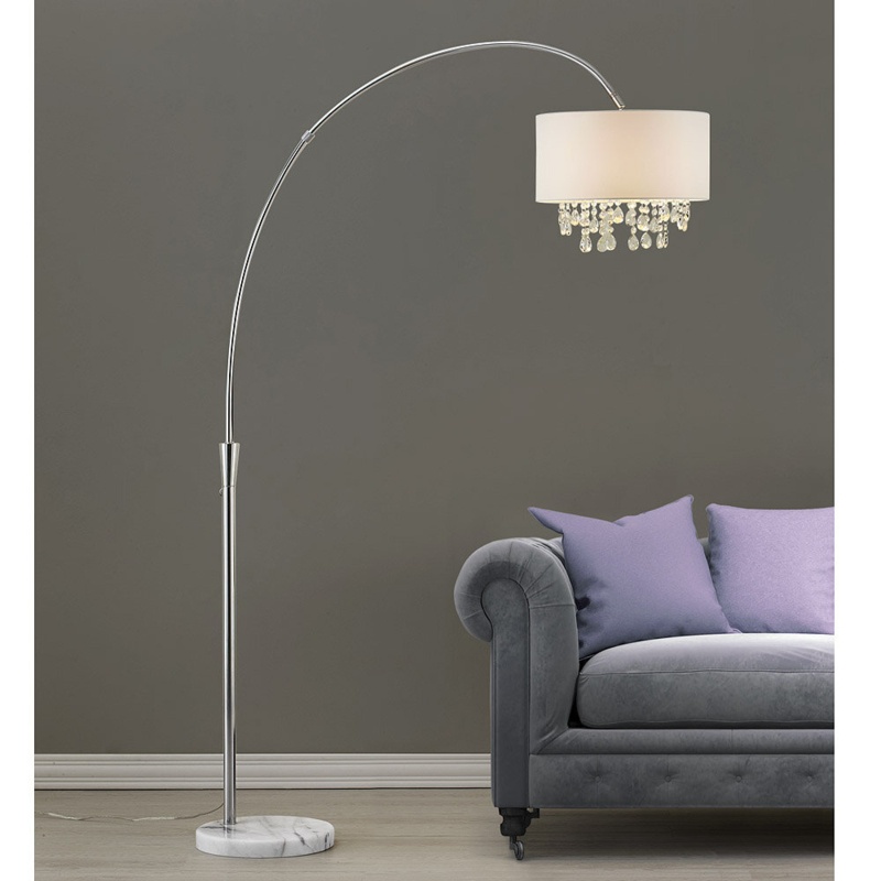 Luxury Marble-Based Metal Floor Lamp