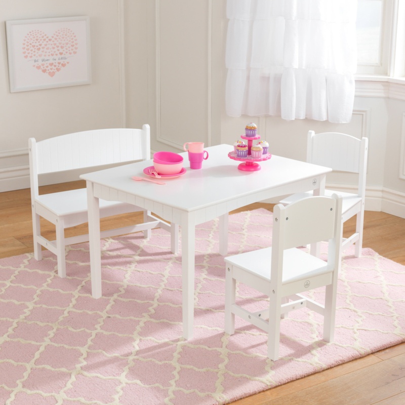 Nantucket Kids 4 Piece Rectangular Play / Activity Table and Chair Set