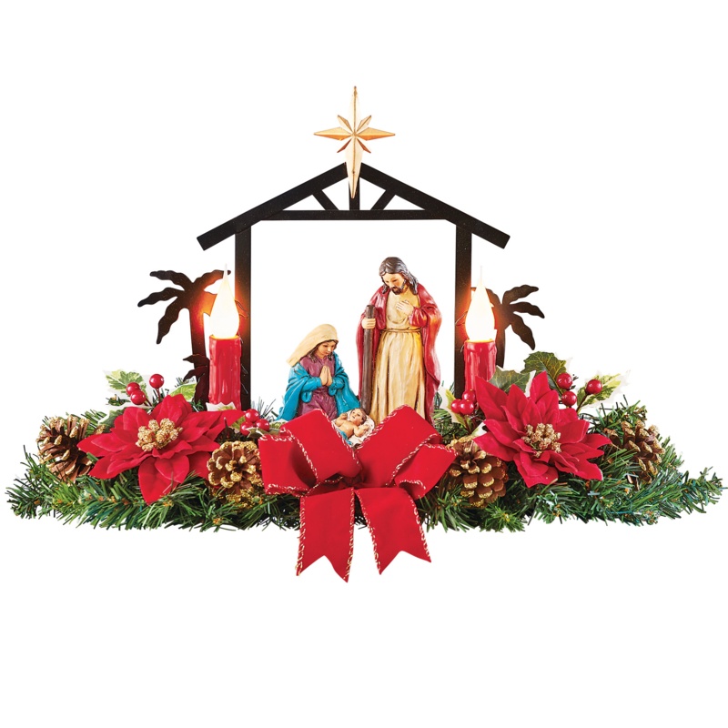 Nativity Candle Centerpiece