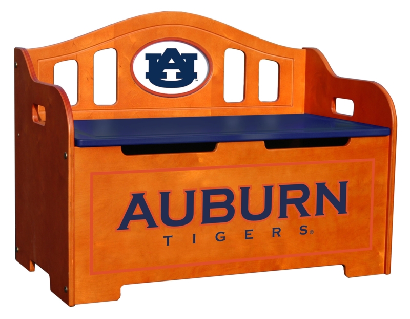 University Storage Bench in Birch Wood