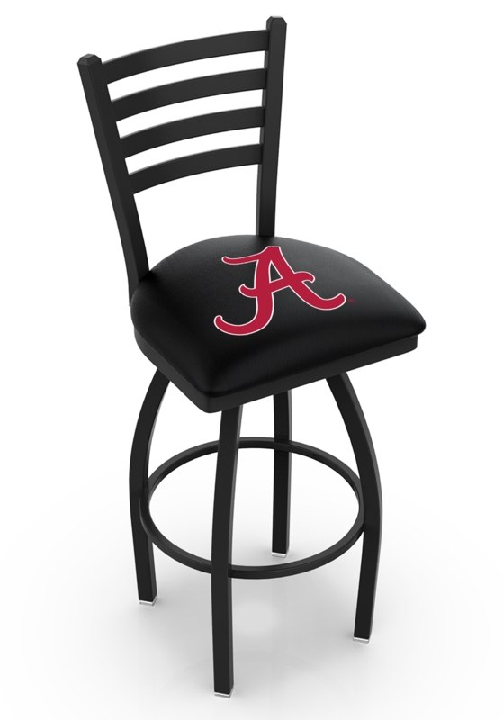NCAA Swivel 30" Bar Stool with Ladder-Style Back