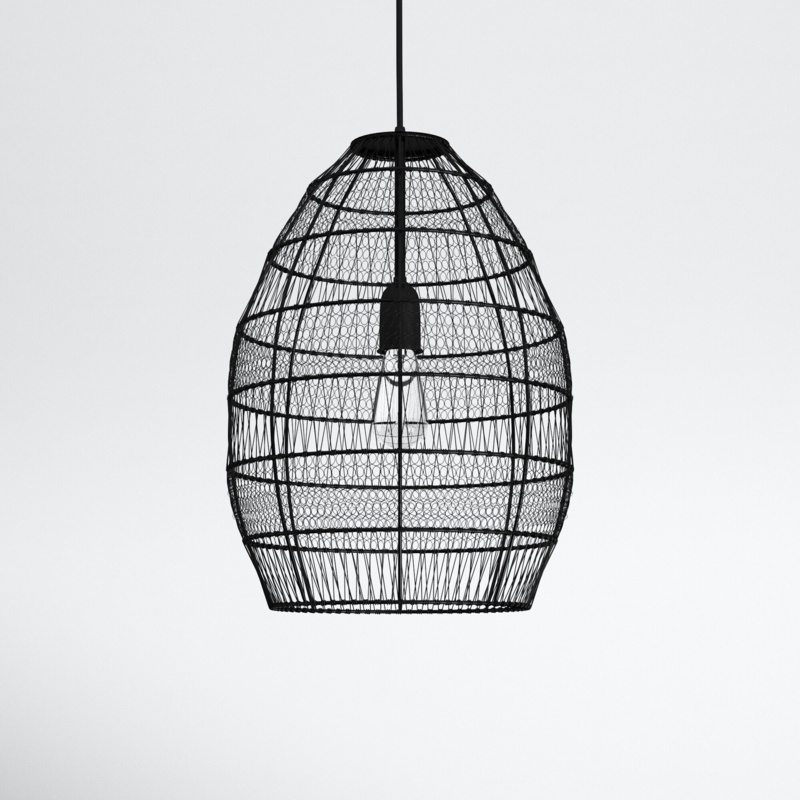 Neddie 1 - Light Single Teardrop Pendant