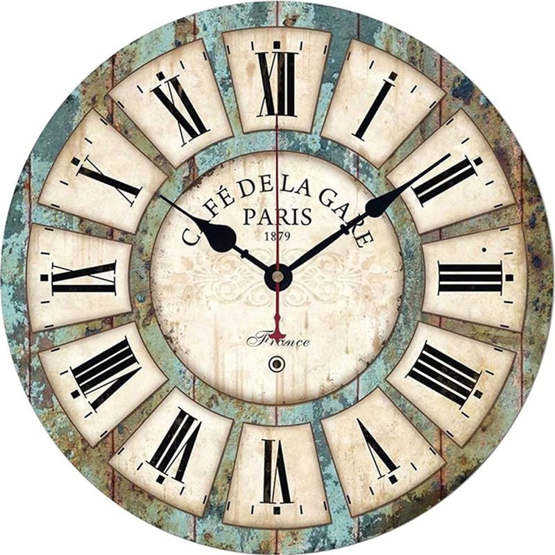 Rustic Tuscan Silent Wall Clock