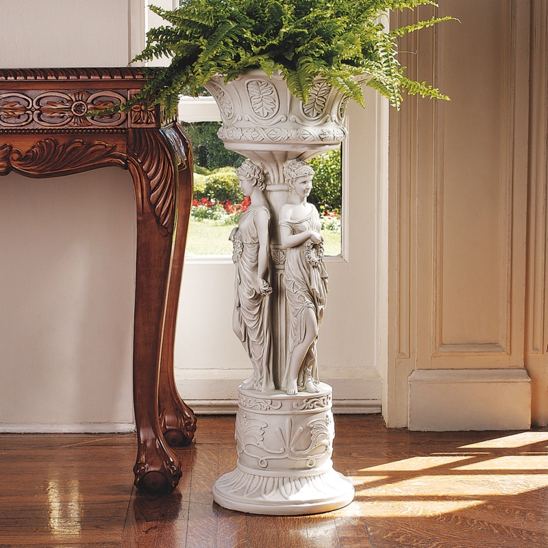Dancing Maidens Decorative Urn
