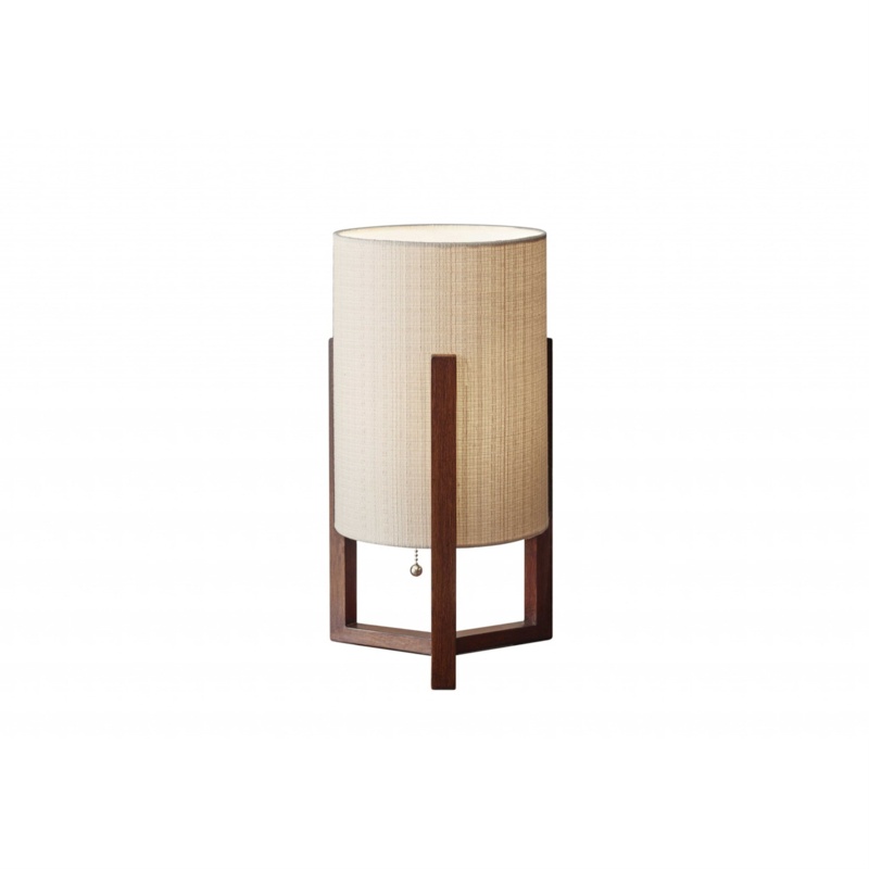 Nesbit 17" Walnut Table Lamp