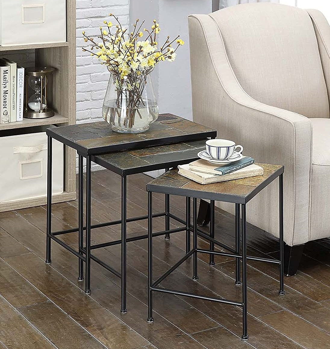 Nesting Slate Table Set