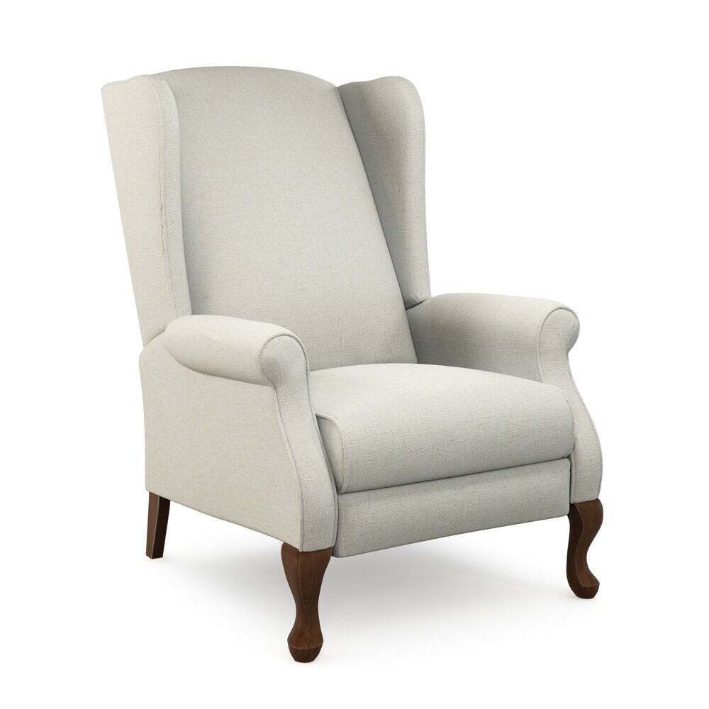Neutral Petite Manual Nude Queen Anne Recliner