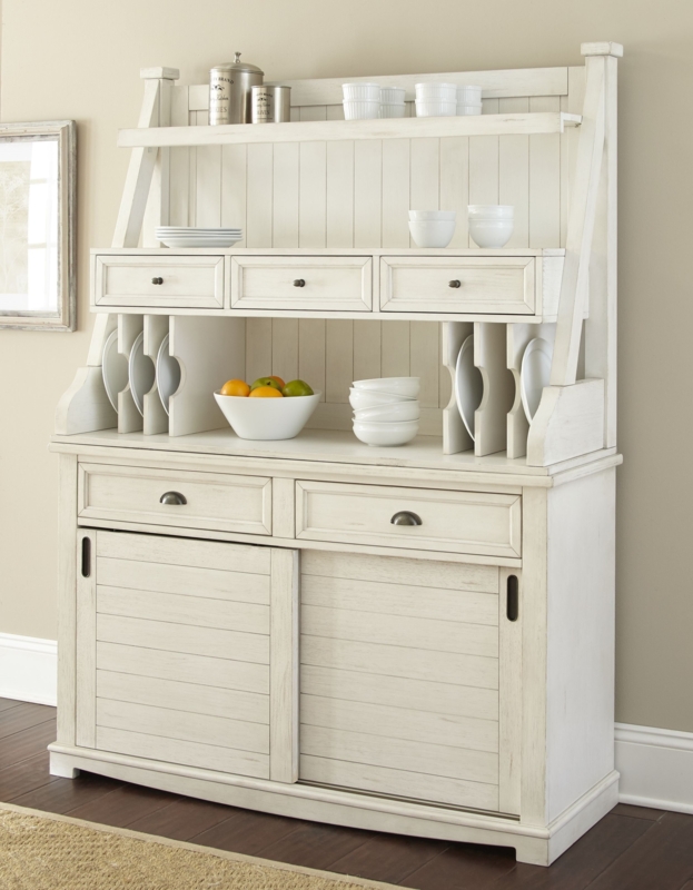 Buffet and Hutch with Sliding Cabinet