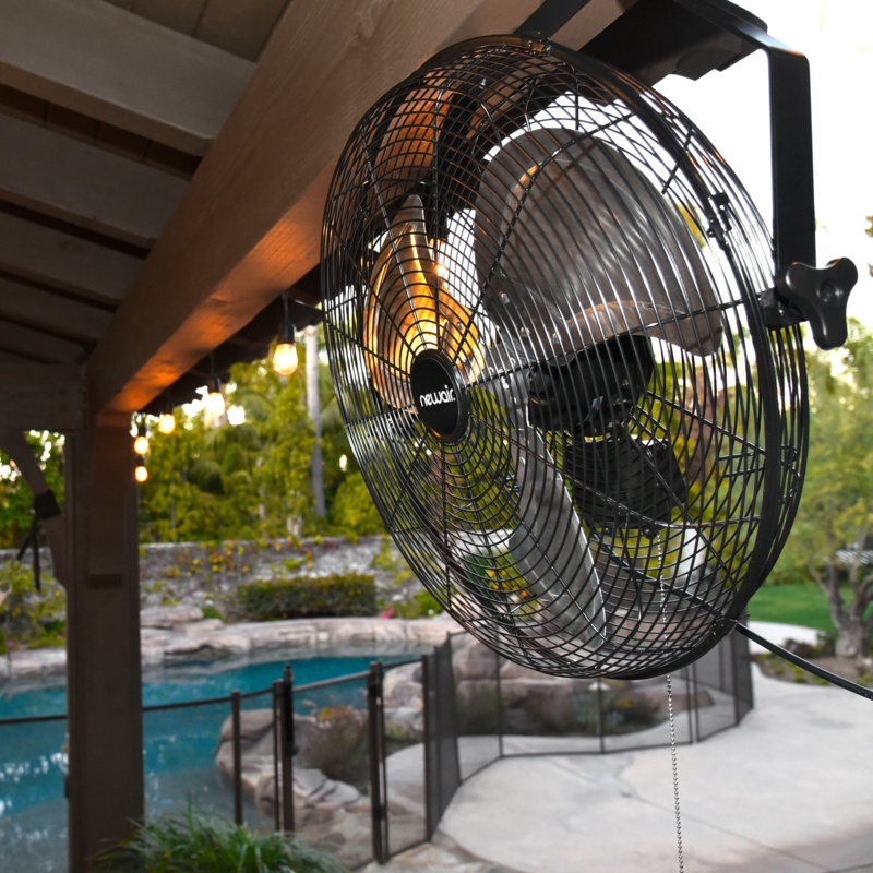 Newair 20 Outdoor High Velocity Wall Mounted Fan with 3 Fan Speeds