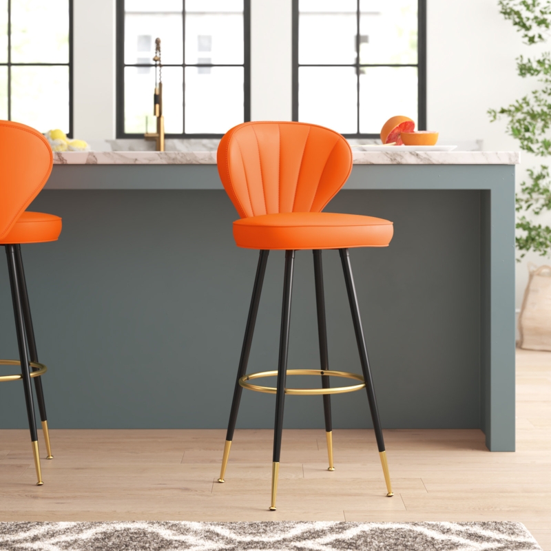 Glam Counter Stools 2-Piece Set