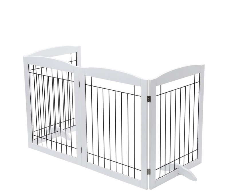 Noriega 4 Panel Free Standing Pet Gate