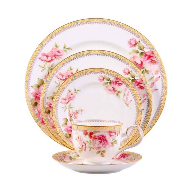 Noritake Hertford 5 Piece Place Setting, Service for 1