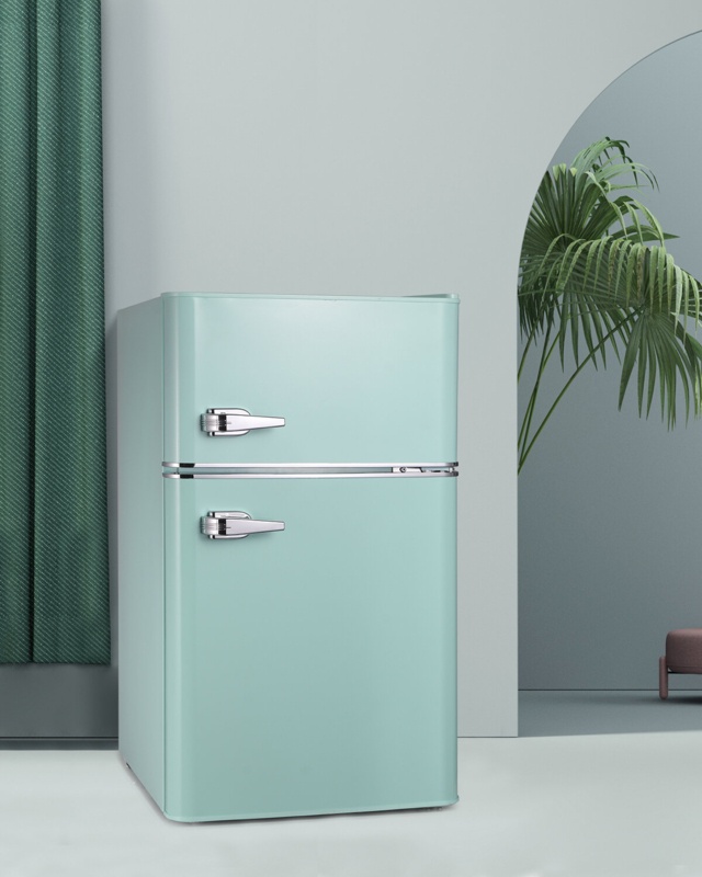 Northair Retro 3.2 Cubic Feet cu. ft. Freestanding Mini Fridge with Freezer