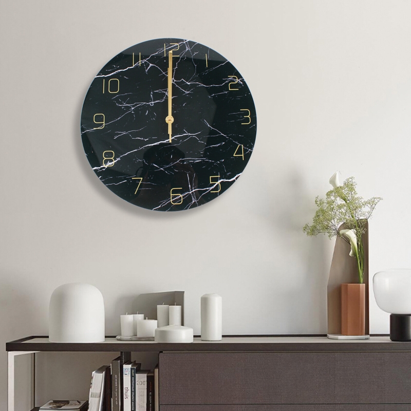 Simple Round Arabic Numeral Wall Clock