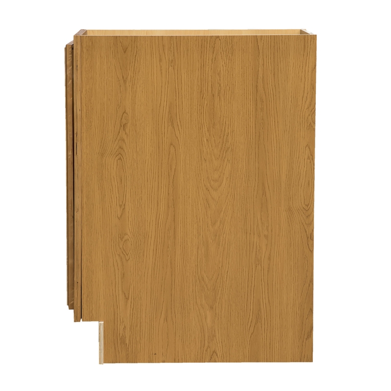 Classic Oak-Stained Wall Cabinet