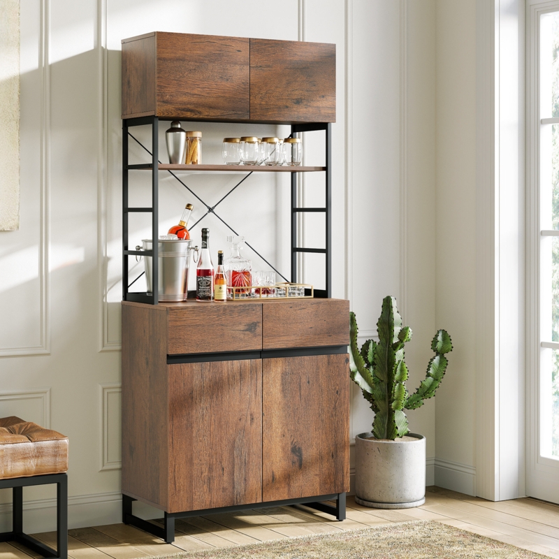 Elegant Kitchen Cabinet Doors with Storage