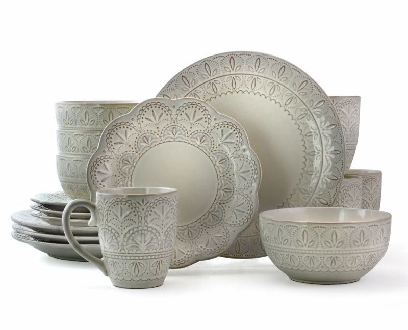 Ophelia & Co. Avelar Stoneware Dinnerware Set - Service for 4