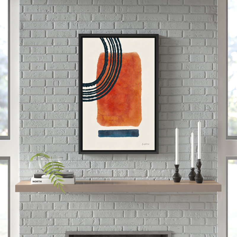 Orange Mid Century Wall Art