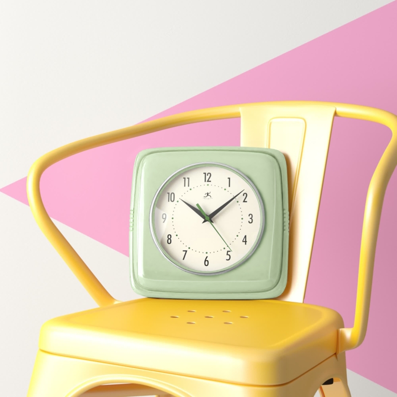 Retro Square Wall Clock