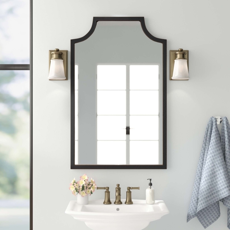 Art Deco Pagoda-Style Wall Mirror