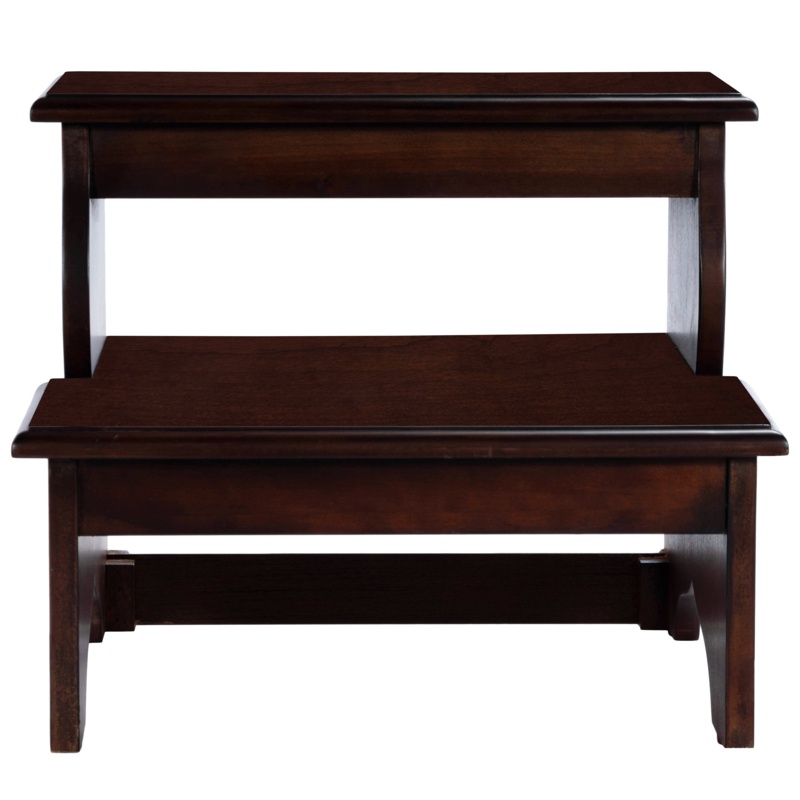 Ottman 2 Step Wood Step Stool with 500 lb. Load Capacity