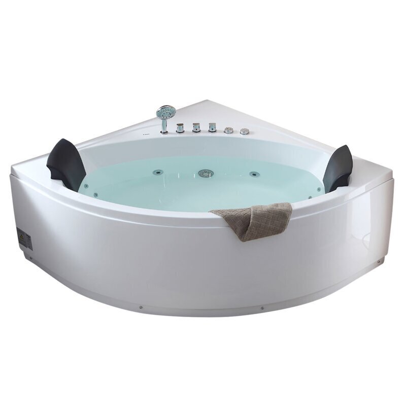 Oval Double Seat Small Tub Shower Combo