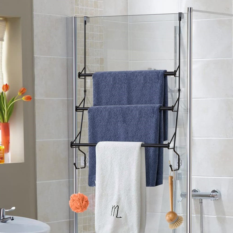 Chrome-Plated Hanging Towel Rack