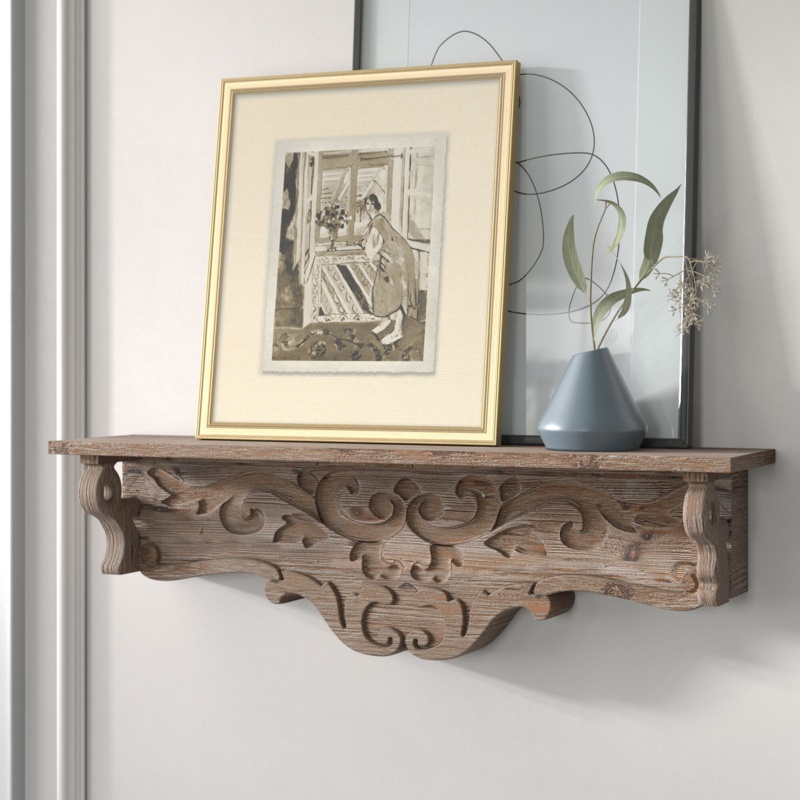 Padula Crafted Fir Wall Accent Shelf