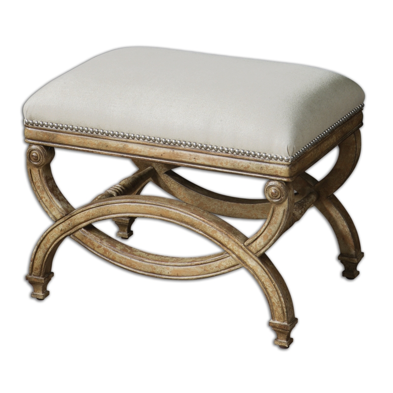 Elegant Mahogany Vanity Stool