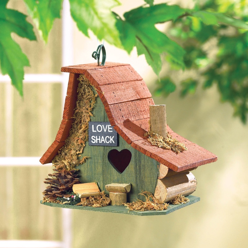 Parikh Lovers Hideout 8 in x 8 in x 7 in Birdhouse